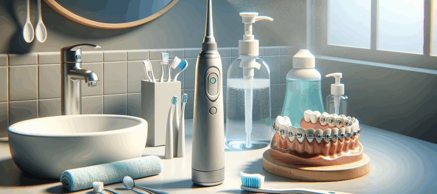 Munddusche richtig bei Zahnspangen verwenden – Reinigungstipps fuer bessere Mundhygiene