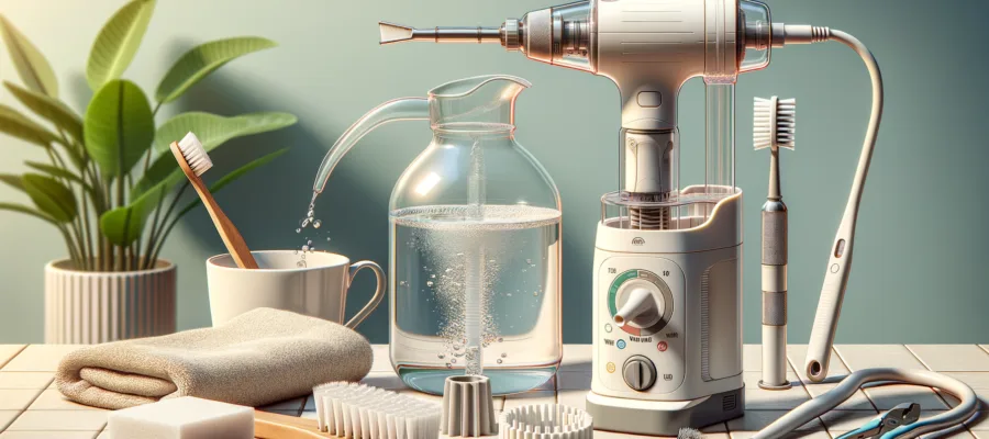 DIY Hausmittel zur gruendlichen Reinigung deiner Munddusche ohne Chemie